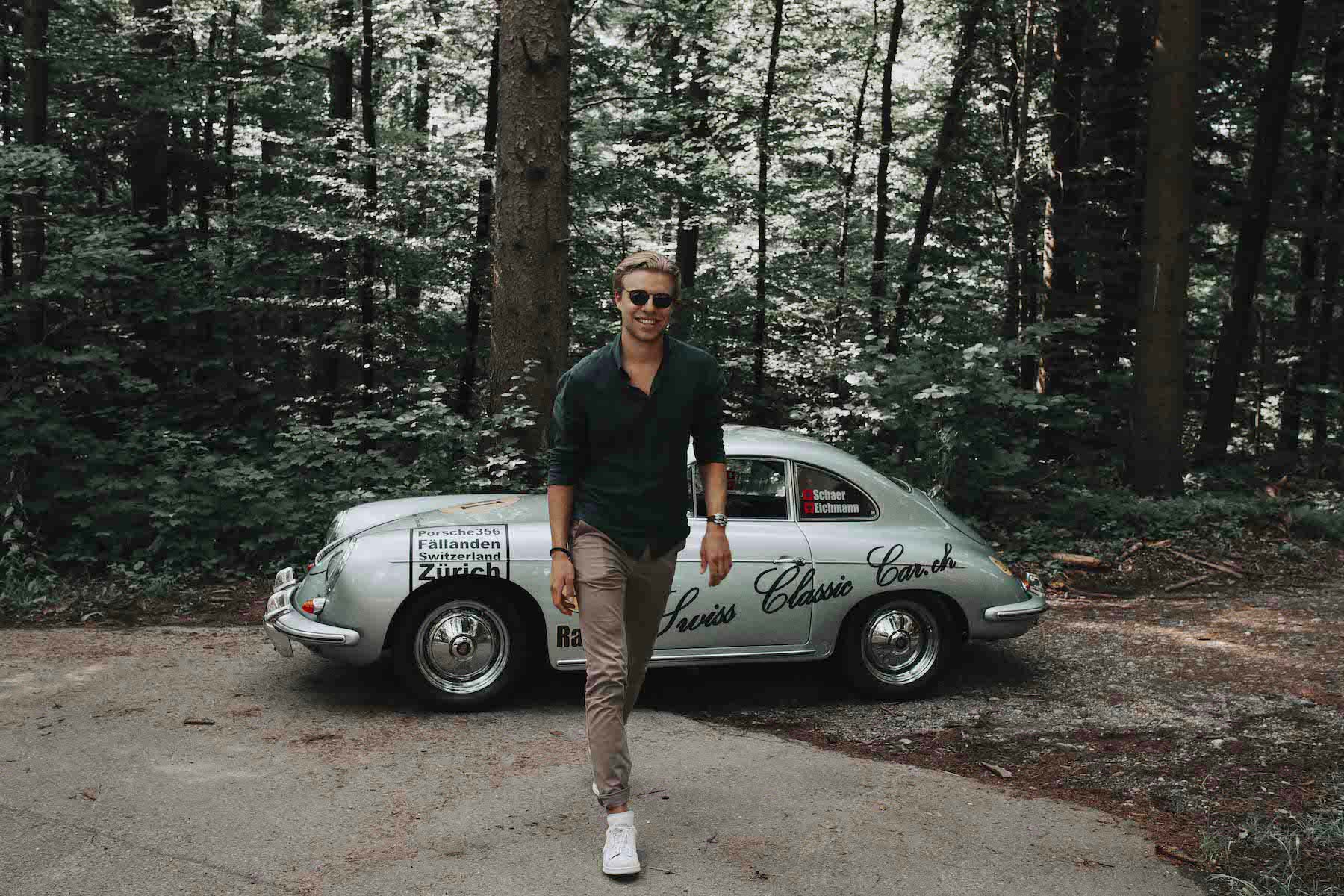 Porsche 356 und Fahrer